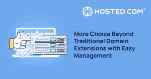 More options compared to traditional extensions, with easy domain management from one account