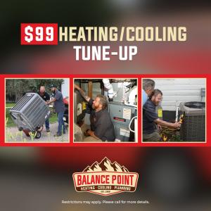 Balance Point Heating, Cooling & Plumbing is offering a $99 Heating/Cooling Tune-Up for Fort Collins homeowners.