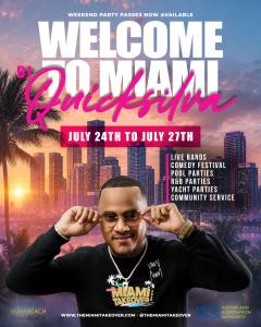 WERQ 92.3 FM Radio Media Personality, DJ Quicksilva, Joins The 18th Annual Miami Takeover