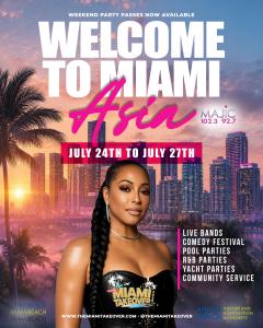 Majic 102.3 Radio Personality Asia Chandler Joins The 18th Annual Miami Takeover