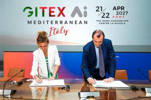 Official signing ceremony for the announcement of GITEX AI Mediterranean Italy