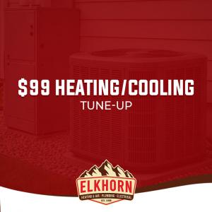 Elkhorn Heating, Air Conditioning, Plumbing & Electrical is offering a $99 Heating/Cooling Tune-Up For Denver Homeowners