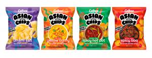 Calbee Asian Style Chips snack bags
