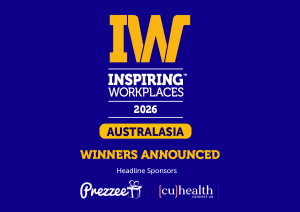 2026 Australasian Inspiring Workplaces in association with Prezzee and CU Health announced