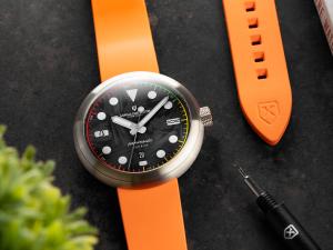 Bangalore Watch Company Carbon Orange Strap
