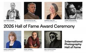 2026 IPHF Hall of Fame class including Inductees Lee Friedlander, Don McCullin, the late Garry Winogrand, and Sandra Phillips as well as special Awardees Sarah Greenough, Fazal Sheikh, and Joel-Peter Witkin.