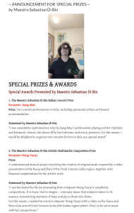 Nobel-Arist Grand Prize from Sebastian Di Bin