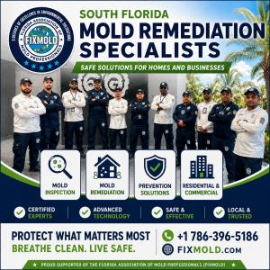 Fix Mold Miami, a leading provider of mold inspection and mold removal services, today announced its comprehensive South Florida Mold Remediation solutions designed to safeguard residential and commercial properties from dangerous mold contamination South Florida Mold Remediation Specialists Offer Safe Solutions for Homes and Businesses
