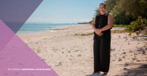 Wealth Web sales manager Atinata Hosking in Rarotonga, the Cook Islands
