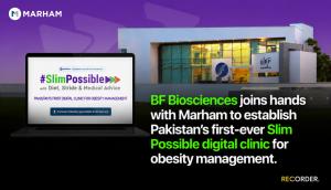 Patients anywhere in Pakistan can now consult verified obesity specialists online, with diet, activity, and medical care in one place Marham and BF Biosciences Launch #SlimPossible, Pakistan’s First Digital Obesity Clinic