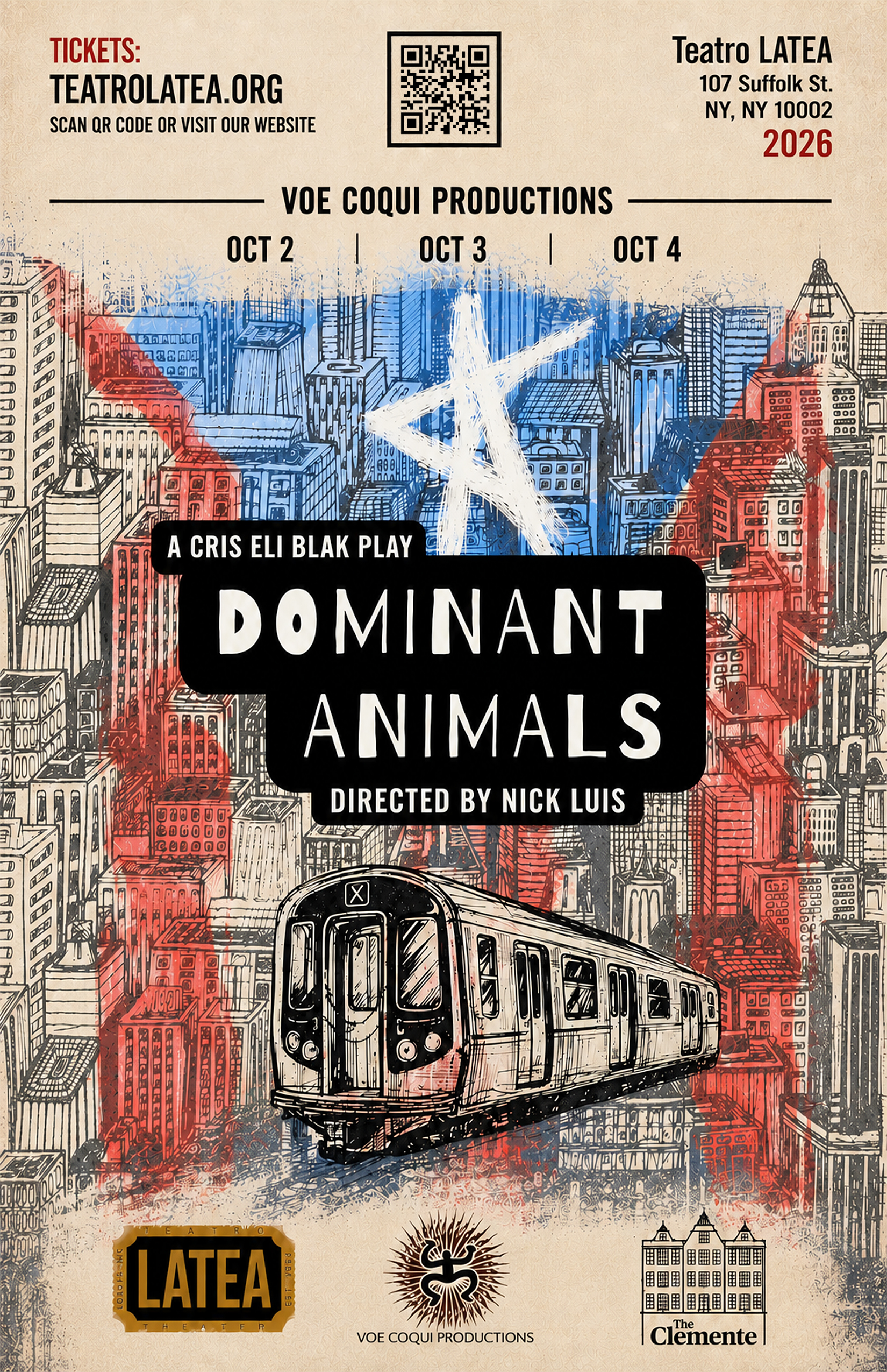 ‘Dominant Animals’ Returns to Teatro LATEA for Hispanic Heritage Month Run