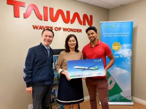 Youssef R. a remporté deux billets d’avion pour Taïwan, gracieuseté d’EVA Air.