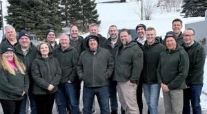 Fisher Barton, a leader in surface engineering and manufacturing, today announced its transition to an employee-owned company, positioning the business for long-term, sustainable growth Scott Hoffman President and CEO center surrounded by Fisher Barton leadership team