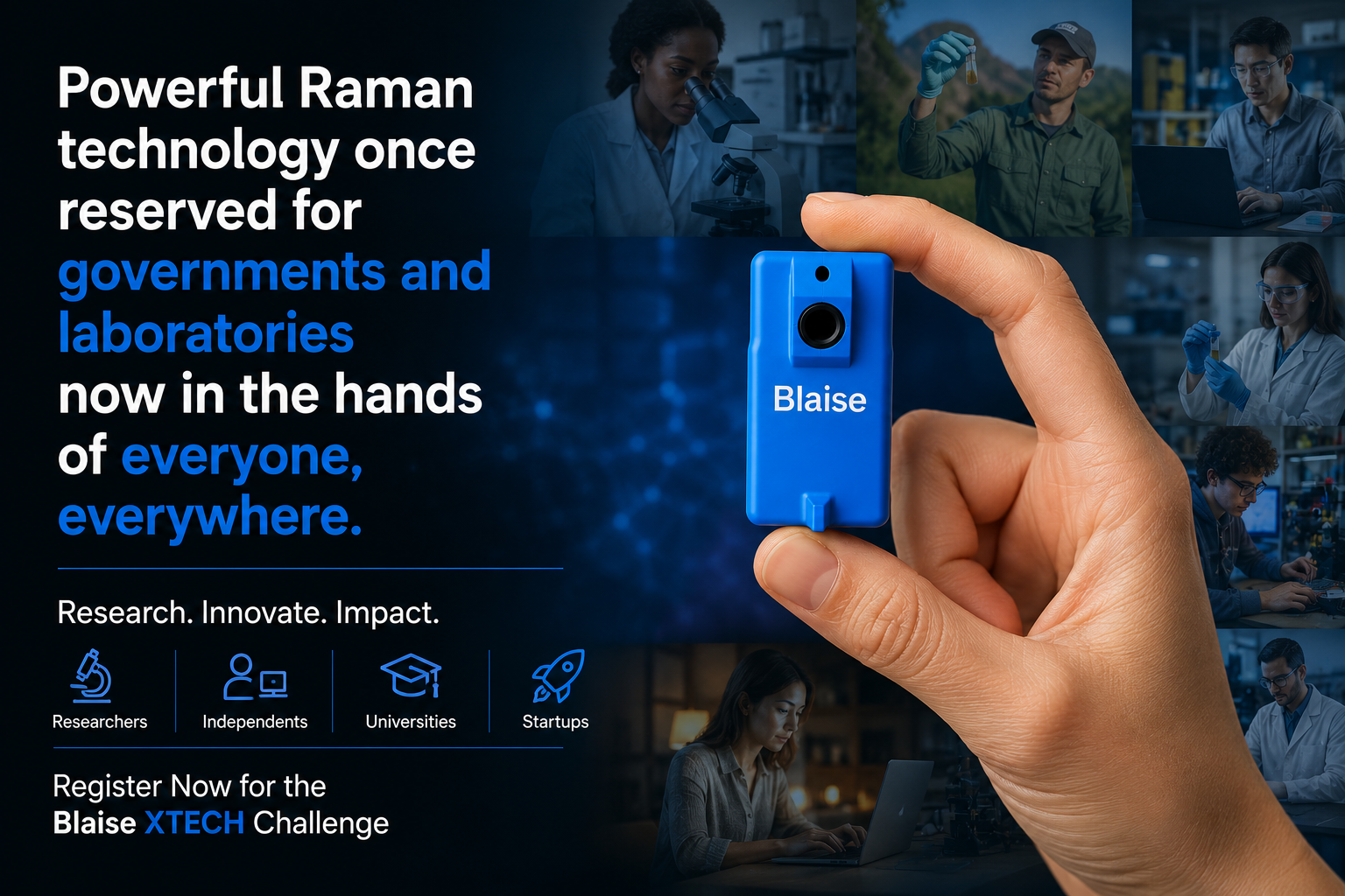 Blaise XTECH Challenge Opens Global Competition to Bring AI-Powered Raman Spectroscopy Into the Hands of Everyday People