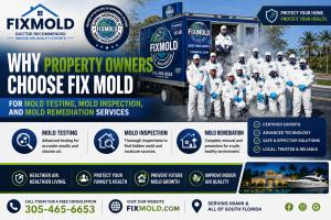 Fix Mold team providing professional mold testing, mold inspection, and mold remediation services in South Florida