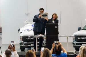 The City of Riverside today celebrated the opening of Voltu Motor’s global headquarters and manufacturing facility, Voltu Forge One – Riverside, while becoming the first customer to take delivery of the company’s new heavy-duty electric trucks Voltu HQ Opening (DSC2999)
