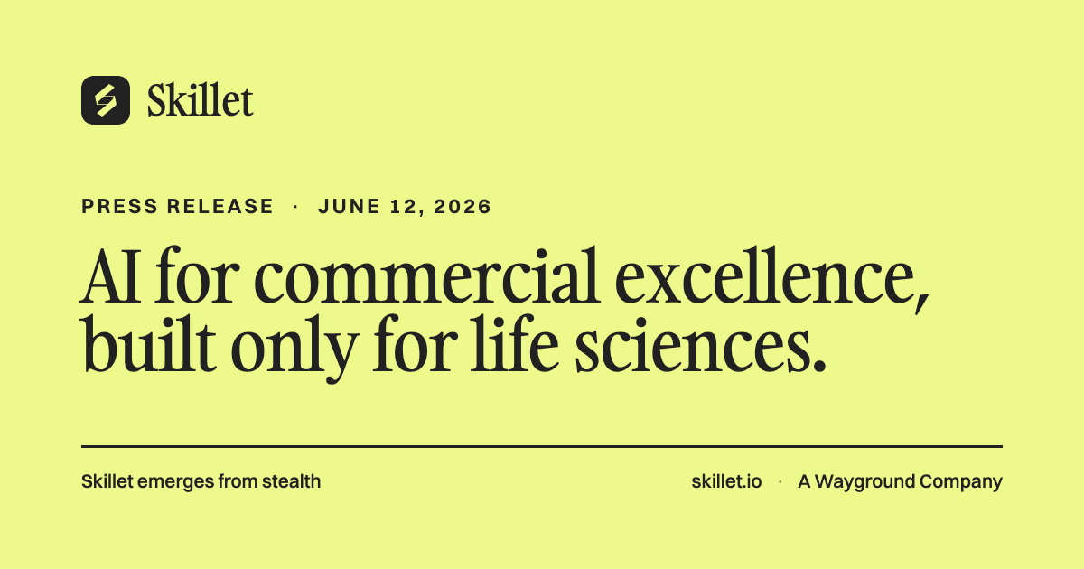 Skillet Launches AI Commercial Excellence Platform for Pharmaceutical & Medtech Teams