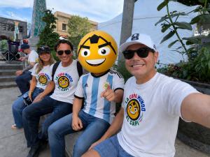 El Capi, La Copa Mundo's AI Agent with founders at Atlanta Fan Fest