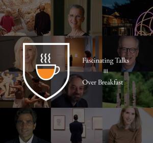 The Morris Museum is proud to announce the launch of Breakfast University, a unique and timely program series that welcomes renowned professors from universities across the country to share their expertise on a range of creative subjects Logo image for Breakfast University with speaker images behind it