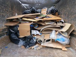 Loaded Up Junk in Back of S&J Junk Hauling & Removal's Truck