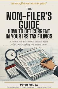 Cover of The Non-Filer's Guide, a free guide to getting current on unfiled tax returns