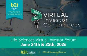 B2i Digital, as the Official Marketing Partner, brings the forum into its ecosystem, anchored by a powerful distribution and media engine that drives qualified investors to the presentations and the one-on-one meetings that follow.