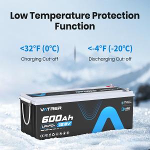 12V lithium battery low-temperature feature