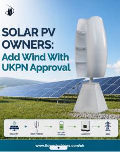 Solar PV Owners in the UK Can Connect Flower Turbines