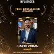 Harsh Verma Wins 'Tech Excellence Award' at Influencer Magazine Awards 2026