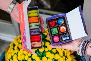 Delicious chocolates and macarons on the tour