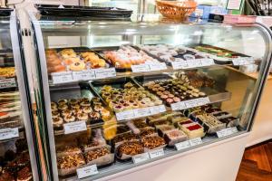 Try the famous burnt almond torte, perhaps even in donut form