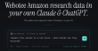 Webotee Brings Amazon Market and Seller Intelligence Into Claude and ChatGPT With a New MCP Connector