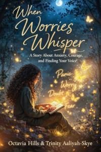 Octavia Hills and Trinity Aaliyah-Skye introduce an uplifting and timely story for young readers in When Worries Whisper: A Story About Anxiety, Courage, and Finding Your Voice When Worries Whisper by Octavia Hills & Trinity Aaliyah-Skye