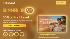 GoHighLevel Summer Promo 50% Discount