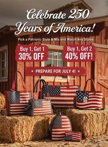 American Flag Purses