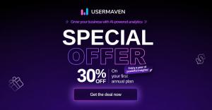 Usermaven annual discount offer