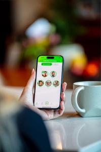 Schermata dell’app che mostra un albero genealogico
