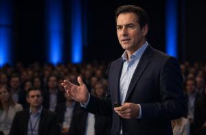Mark speaking at international conference