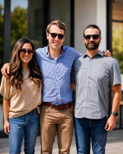 Cristina Mendonca, Pete Enestrom, and Serafim Mendonca of Learnexus