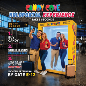 Candy Cove Debuts HoloPortal® In Terminal 3 at Harry Reid International Airport Las Vegas