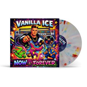 ALBUM COVER AND MULTI-COLOR ANNIVERSARY VINYL FOR VANILLA ICE: 