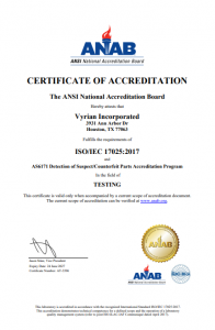 vyrian-ISO17025-certificate