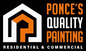 Professional logo for Ponce’s Quality Painting Inc., experts in residential and commercial painting services in Visalia, CA.