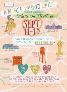 Piedmont Triad,Vintage Market Days® is thrilled to share insights into the “Where the Heart Is” Fall theme.