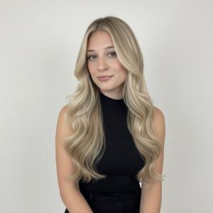 Caoilainn McGoff, Owner, Pretty Little Hair Co. is an expert in modern cuts, hair styling and coloring as well as extensions.