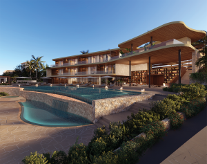 ÀNI Shoal Bay Main Pool with Main House