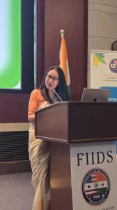 Deputy Chief of Mission Ambassador Namgya Khampa speaking at Foundation for India and Indian Diaspora Studies US India Partnership Summit