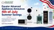 Equator Advanced Appliances Announces 4th of July Summer Savings on Outdoor ACs, Refrigerators, Combo Washer Dryers