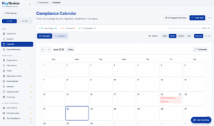 Reg Review Calendar