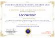 Lori Werner, Founder of Medical Marketing Whiz, Named Top International Women Entrepreneur of the Year 2026